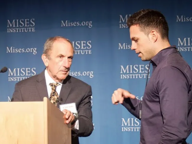 David Gordon and a MisesU Student